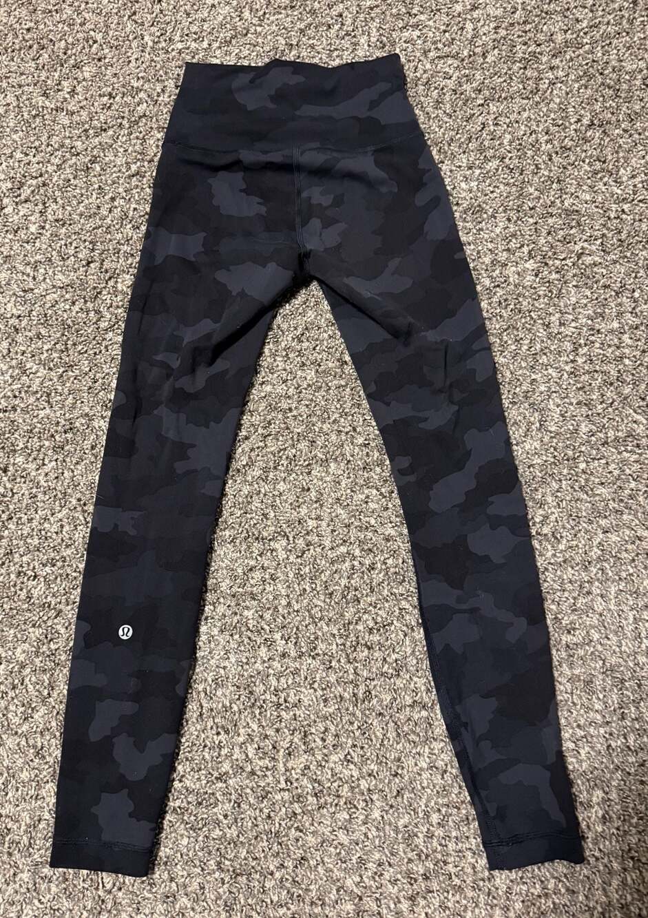 Lululemon Black Camo High Rise Leggings Align Style 25